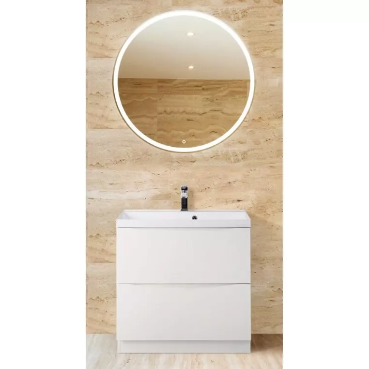 Тумба с раковиной belbagno marino 60 bianco lucido напольная