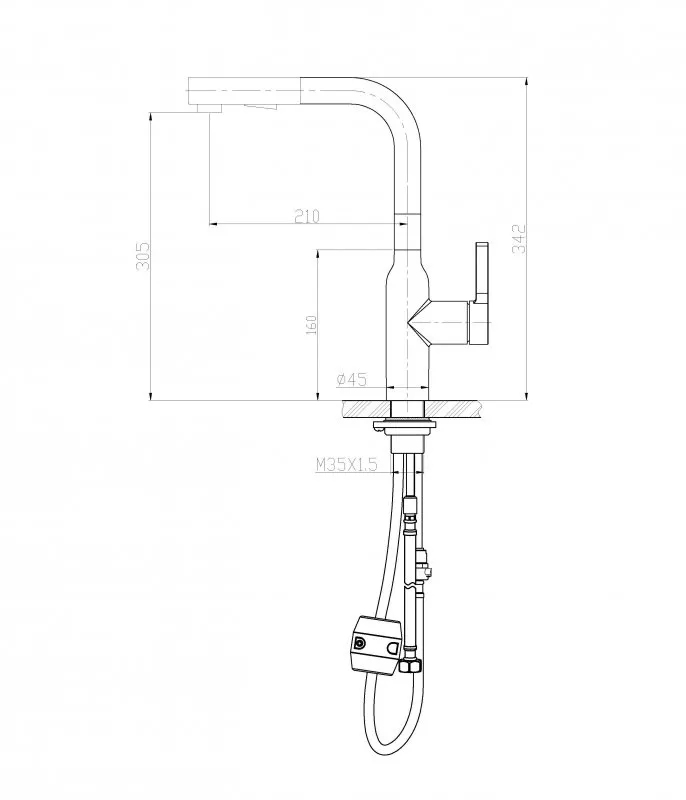 Смеситель для кухни belbagno bb lam31a in